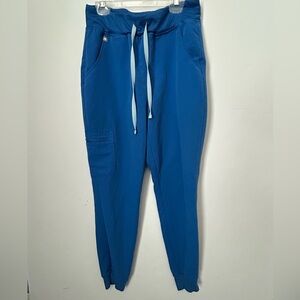 Figs Texhnical Collection Blue Jogger Pants with Drawstring Small